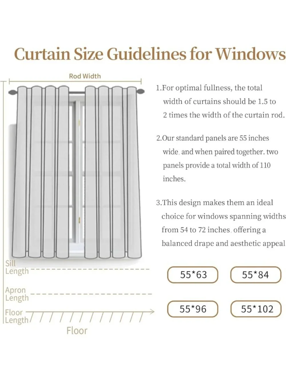 Sage Green Floral Lace Curtains, 84